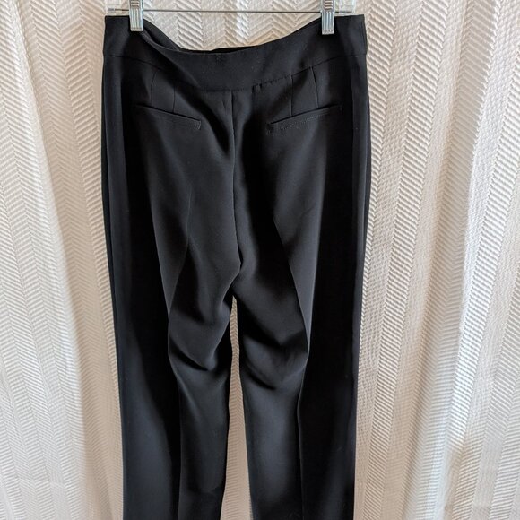 Zara Woman High Waist Wide Leg Trousers Black Size 10 Dress Pants Minimalist - Picture 7 of 11